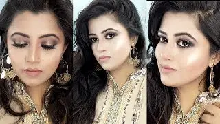 🌙☄EID MAKEUP 2017 || GOLD & BLACK HALO SMOKEY EYE LOOK || SHARMIN SOMA