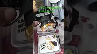 100w led rechargeable head torch
