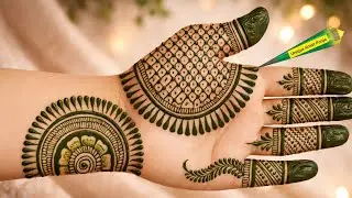 Easy Simple Front hand Mehndi Design /Latest simple mehandi design #henna #mehndi #easymehndi 