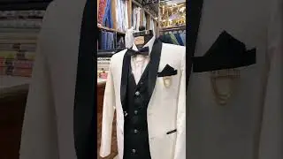 white 3 piece suit design by friend's coat pant shirt @friendscoatpantshirt