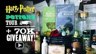 Potions Shelf Tour Setup + 70k Giveaway Winner! Wizardry Vlog 1