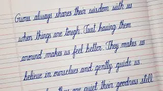 CURSIVE WRITING in 4 Lines Notebook | CURSIVE HANDWRITING | ENGLISH WRITING