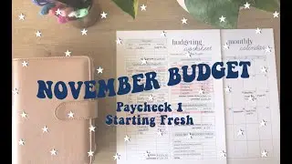 ✨ November 2021 Budget with Me Paycheck 1 | Beginner Budgeting, Cash Envelopes, and Sinking Funds