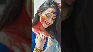 Holi photoshoot for girl | #holi#photoshoot#girl#posesideas