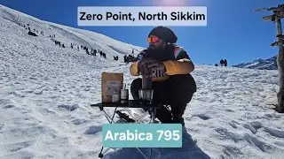 Brewing coffee at 15300 ft. Episode 1 of my North East ride to Zero point, North Sikkim.