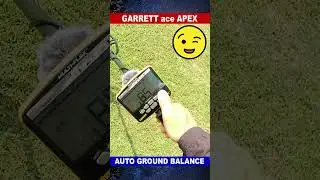 Garrett ace Apex Ground Balance ⚙⚖👍Metal detector #shortsvideo #metaldetectors #garrettapex
