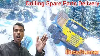 Snowrunner Drilling Spare Parts Delivery The Factory. Snowrunner Alaska Walkthrough Gameplay Video. 