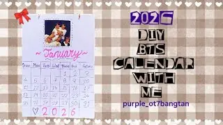 DIY BTS CALENDER 💜 | @purple_ot7bangtan| #bts #ot7 #diy 