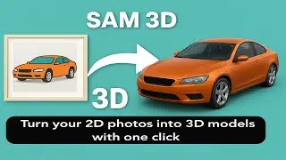 Turn your 2D photos into 3D models with one click