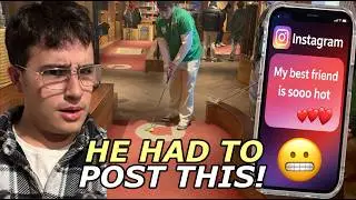 MINI GOLF BET! LOSER POSTS SOMETHING CRAZY!!