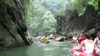 Canoeing at Panak Island in Ao Phang Nga