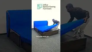 Sofa cum bed without handle | Influx space saving furniture