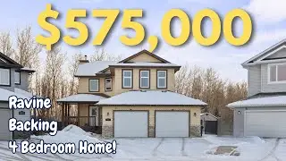 Stony Plain's BEST Kept Secret is This Ravine Backing Home!