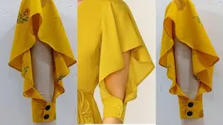 Latest and Unique Sleeves Design for Kurti Cutting and Stitching / New Butterfly Sleeves Design 2021