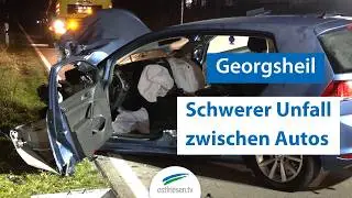 Schwerer Autounfall - B210 bei Georgsheil war gesperrt