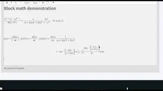 Editor block mathematics - LaTeX
