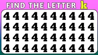 Find The Odd One Out | Test Your Observation Skills Brain Teaser 🧠🕵️ | Number and Letter Edition.