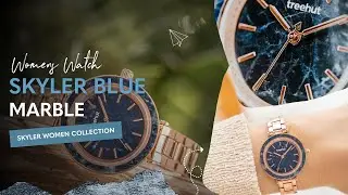 Luxury Meets Nature: Skyler Blue Marble Watch for Women