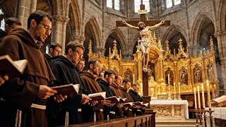 Gregorian Chant for Protection & Peace | Sacred Prayer Before the Cross ✝️🕯️