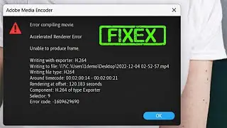 Ошибка Adobe Premiere Pro при компиляции фильма. Ошибка ускоренного рендеринга [ИСПРАВЛЕНО]