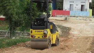 Road Work Tandem Roller Mini Bomag BW 100 AD For Road Construction