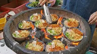 Special Street Foods:Charcoal-grilled eggs with secret sauce, Grilled Pork Belly_驚人街頭小吃_秘醬炭烤鳥蛋,碳烤豬五花