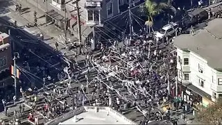 Raw Video: Biden Celebration in San Francisco Castro District