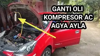 Agya Ayla AC compressor oil change