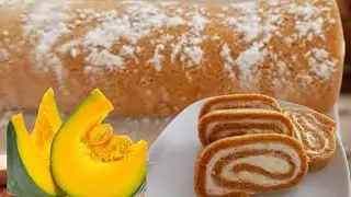 Тыквенный рулет с начинкой из сливочного сыра