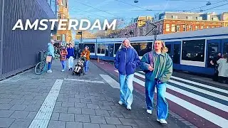 Walking in Amsterdam Oud-Zuid in 4K, POV Walk Tour No Talking
