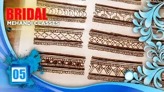Mehandi Class-5 How to learn Mehandi Thick & Thin Double Lines | Mehandi kaise Lgaye 