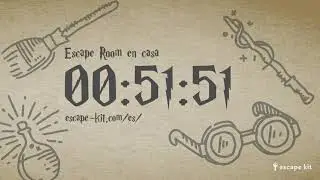 CUENTA ATR&Aacute;S 60 MINUTOS JUEGO DE ESCAPE ROOM - B&Uacute;SQUEDA DEL TESORO - HARRY POTTER ⚡ M&Uacute;SICA DE FONDO