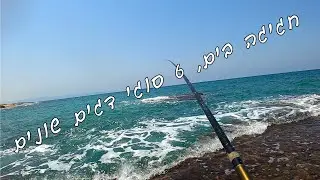 דיג בים, שבוע אחד שתי יציאות לים, שני אזורים שונים ו 6 סוגי דגים שונים, ז'רז'ור ודיג עם חכת בוס