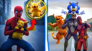 Venom or Deadpool ne Spider-Man ke Pikachu ko chidhaya fir dekho kya hua😱