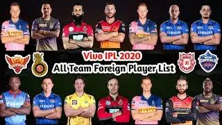 🔥🔥Vivo IPL 2020 All Team Foreign Player List🔥🔥