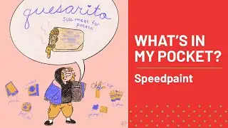 What's in My Pocket? | Pretty Picture Club | Speedpaint