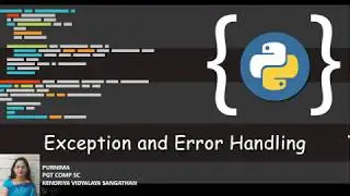 Errors and exception handling in Python