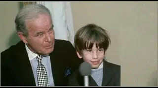 1971 Lakers Owner Jack Kent Cooke, Actor's Walter Matthau and Karl Malden & Kid Charlie Matthau.
