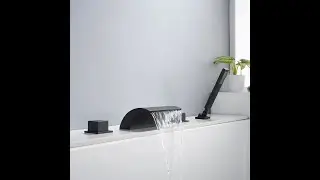 How to install Sumerain Roman Tub Faucet Waterfall Bathtub Faucet With Hand Shower, High Flow Rate