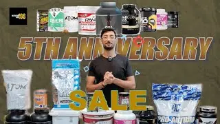 🤩5 SAAL HO GYE NUTRITION 108 KI 🥳 | 5TH ANNIVERSAY SALE | #nutrition108 #wheyprotein #creatine #eaa