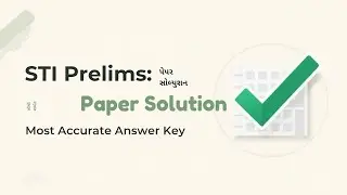 GPSC STI Prelims 4 Jan Answer Key | Cut-off Analysis Paper | સંપૂર્ણ Solution! |#gpsc2026|#upsc2026 