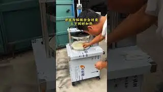 hydraulic pancake press, pancake making tool, restaurants use it, pancake making efficiency#