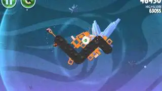 Angry Birds Space - Level 2-15 - 3 Stars Walkthrough - Cold Cuts