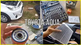 How to Service a Toyota Aqua | Prius C | Oil Change | DIY | Full Service | First time