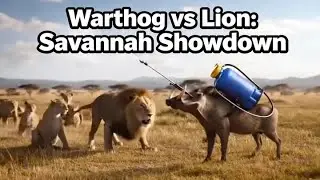 When Lions Are Resting&hellip; and the Warthog Brings a Sprayer 😂