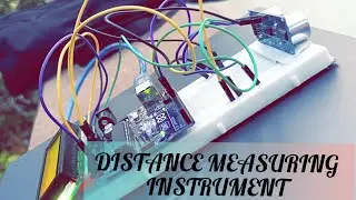 Distance measuring instrument by ultrasonic sensor (HC-SR04), Arduino uno, i2c lcd