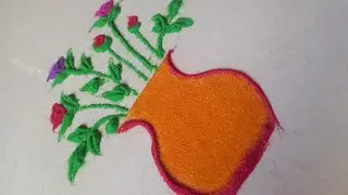 FLOWER RANGOLI DESIGNS ✨ 😍#trending 