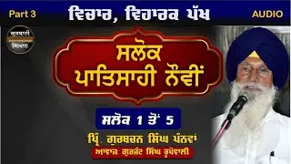 Salok Mahalla 9 Viharak Pakh (Part 3) Principal Gurbachan Singh Panwan | Gurjant S Punjabi AudioBook