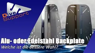 Edelstahl vs. Aluminium Backplate. Welche Backplate ist die bessere Wahl ? | DiveSupport
