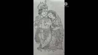 Drawing (Part-3) | Radha-Krishna Picture | Drawing, Art & Design | Subha Das